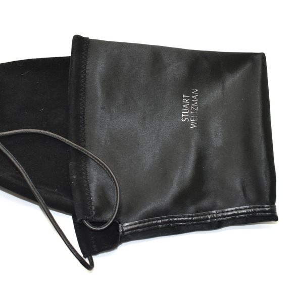 F0 Auth STUART WEITZMAN Highland Black Suede Over The Knee Boot Shoes Size 7M - Picture 11 of 11